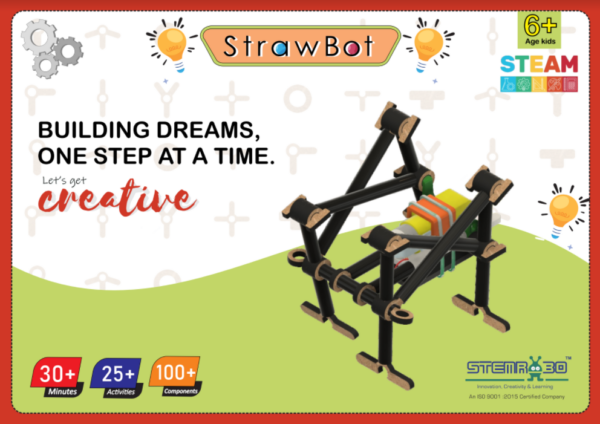 Design& Thinking DIY Kit | STRAWBOT KIT for Young Kids